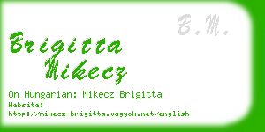 brigitta mikecz business card